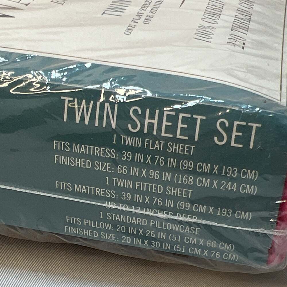 Vintage Wamsutta Easy-Care Cotton Twin Sheet Set Pink Solid 100% Cotton 220tc - Picture 3 of 8